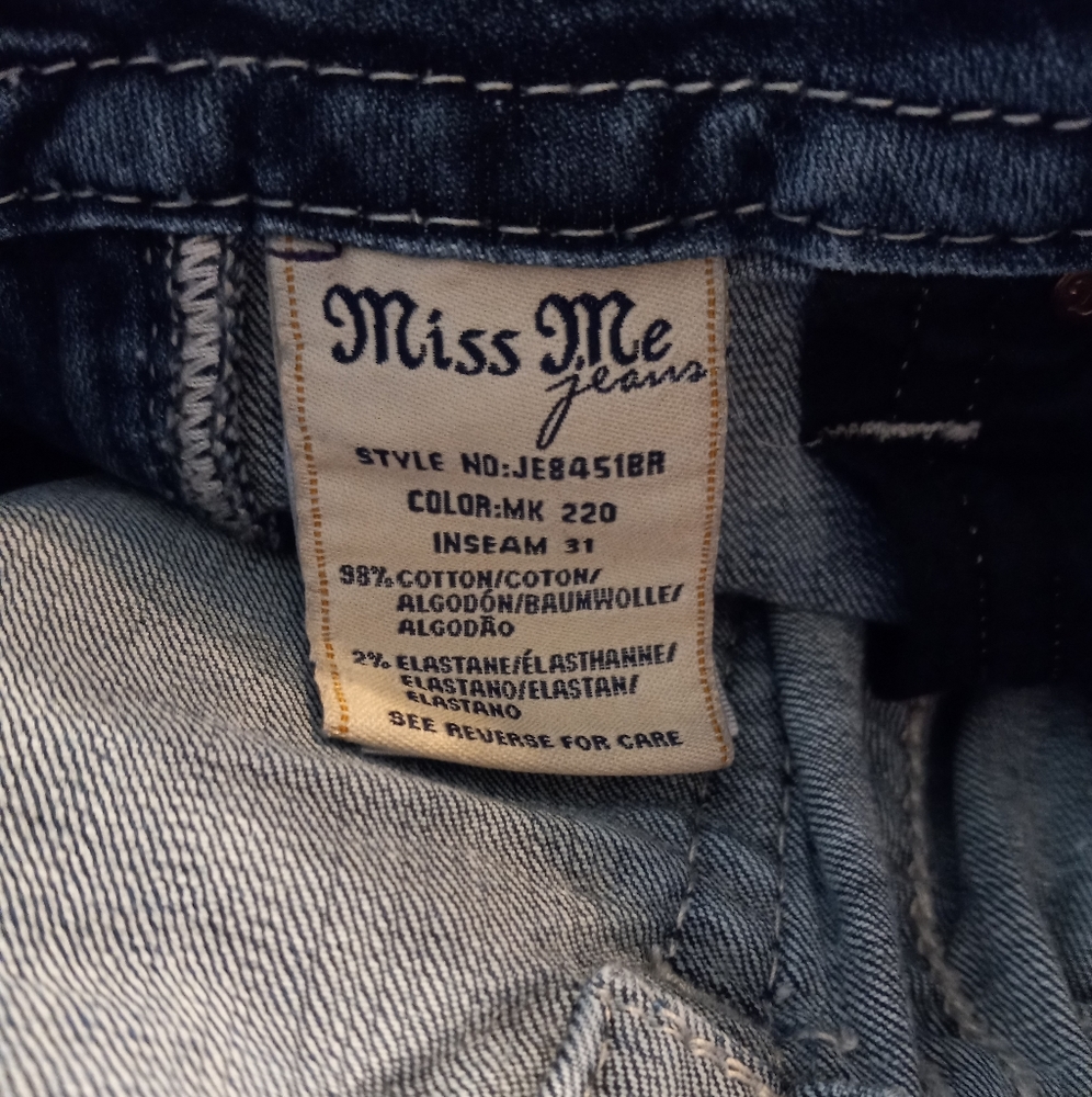 Miss Me Jeans Size 25x31 - Gem